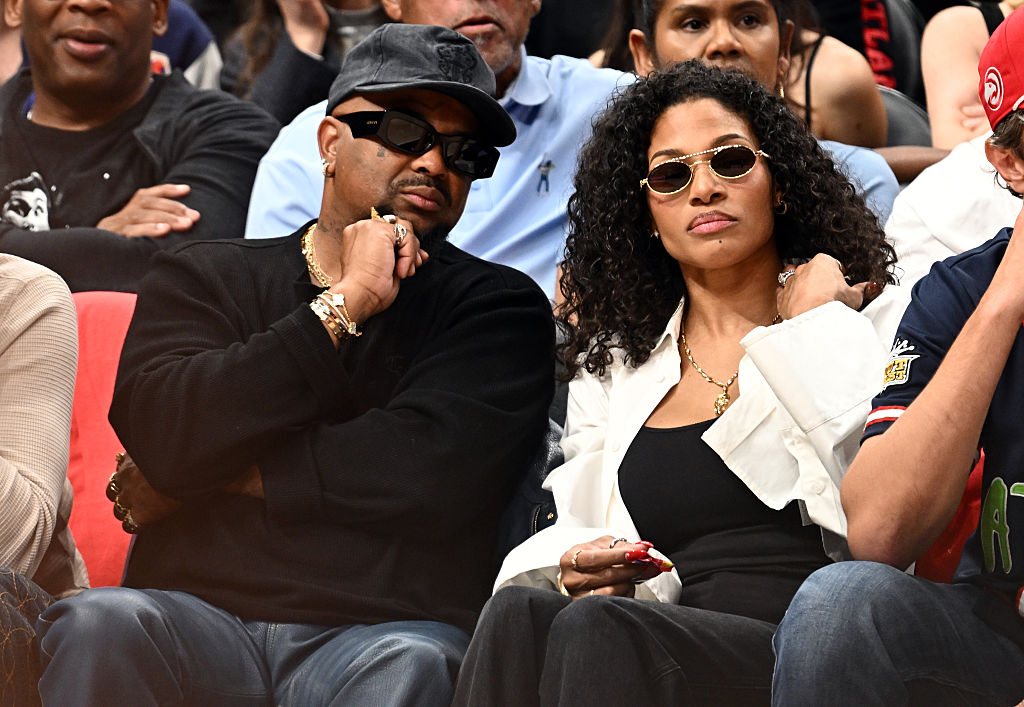 Celebrities Attend New York Knicks v Atlanta Hawks