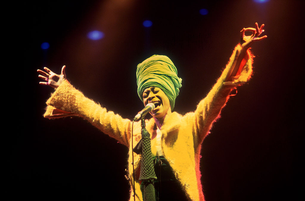 American Soul Singer Erykah Badu at the Auditorium Theater In Chicago, Ilinois