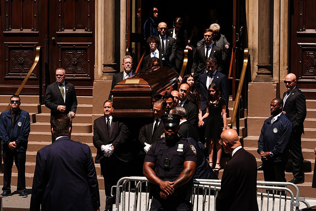Mourners Pay Their Respects At Clive Davis Funeral